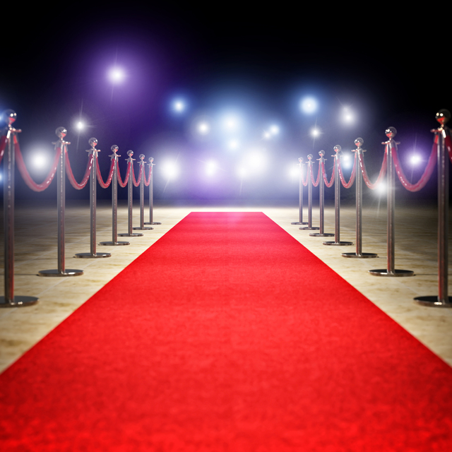 Red carpet installation